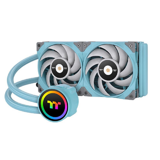 Imagen de REFRIGERACIÓN LÍQUIDA THERMALTAKE TH240 ARGB TURQUOISE 240MM CL-W319-PL12TQ-A