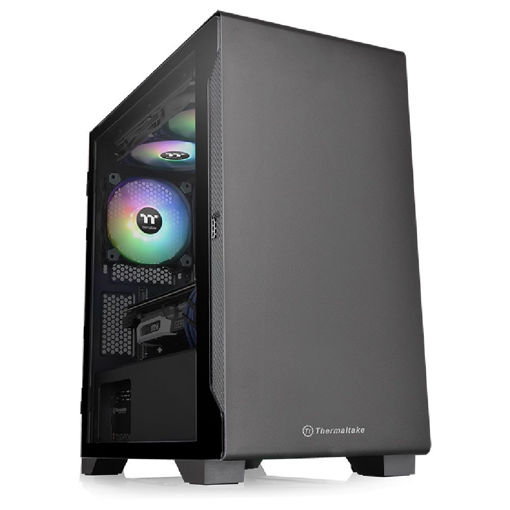 Imagen de GABINETE THERMALTAKE S100 TG MICRO ATX MINI TOWER NEGRO CA-1Q9-00S1WN-00
