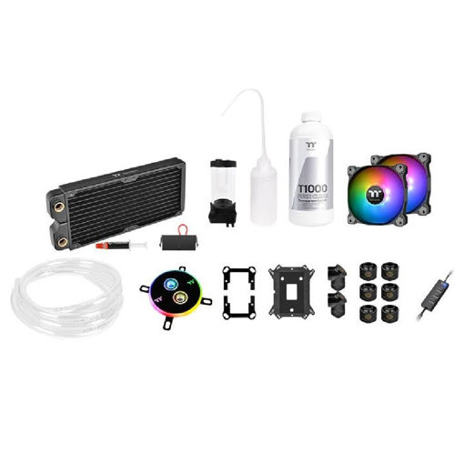 Imagen de KIT REFRIGERACIÓN LÍQUIDA THERMALTAKE PACIFIC C240 CUSTOM LOOP CL-W249-CU12SW-A