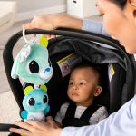Imagen de Juguete Osito De Peluche 3 En 1 Texturas Colgantes Sensorial Celeste