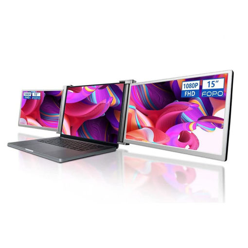 Imagen de MONITOR FOPO 15" IPS FHD 1080P PORTÁTIL PARA NOTEBOOK HDMI USB‑C