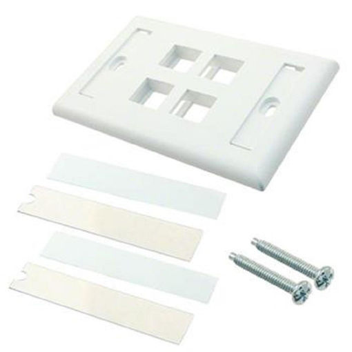 Imagen de PANDUIT PLACA FRONTAL VERTICAL EMBUITIR 4 BOCAS NK4FIWY