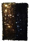 Imagen de Libreta Cuaderno Con Lentejuelas Hojas Rayadas 15 X 10cm Dorado Oscuro