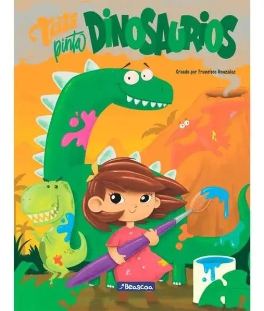 Imagen de Libro Colorear Tati Pinta Dinosaurios Infantil 16 Paginas