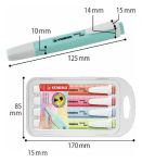 Imagen de Packx4 Marcadores Fluorescente Proteccion Antisecado Stabilo