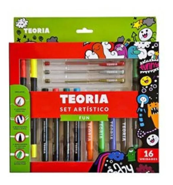 Imagen de Set Artístico De 16 Piezas Material De Oficina Y Escolar