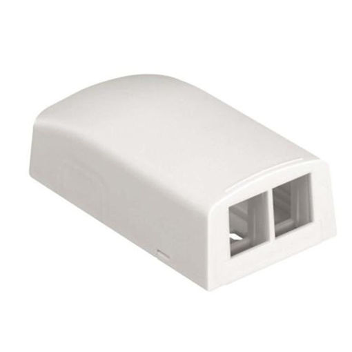 Imagen de PANDUIT CAJA DE SUPERFICIE 2 MODULOS RJ45 BLANCA NK2BXIW-A