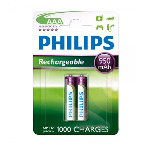 Imagen de PHILIPS PILAS AAA BLISTER X 2 950MAH R03B2A95/97