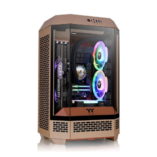 Imagen de GABINETE THERMALTAKE THE TOWER 300 GRAVEL SAND MICRO ATX VERTICAL CA-1Y4-00SGWN-00