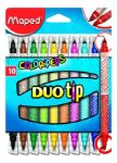 Imagen de Pack X10 Marcadores Colores Doble Punta Maped Larga Duracion