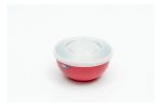 Imagen de Bowlsx2 Bebé Acero Inoxidable Tapa Hermética 250ml Bebedue Rojo Lisa