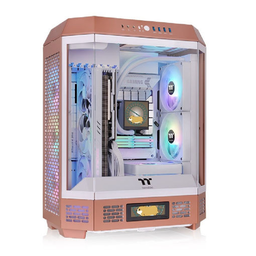Imagen de GABINETE THERMALTAKE THE TOWER 600 MOCHA MOUSSE ATX MID TOWER VERTICAL CA-1Z1-00MUWN-00