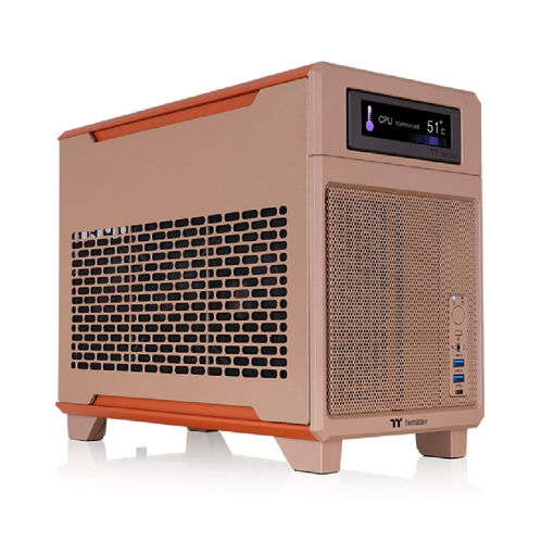 Imagen de GABINETE THERMALTAKE TR100 MINI-ITX MINI TOWER GRAVEL SAND CA-11A-00SGNN-00