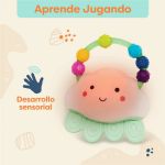 Imagen de Juguete Sonajero Cuentas Y Mordillo Nubecita C/luz Bebes 3m+ Blanca Nube