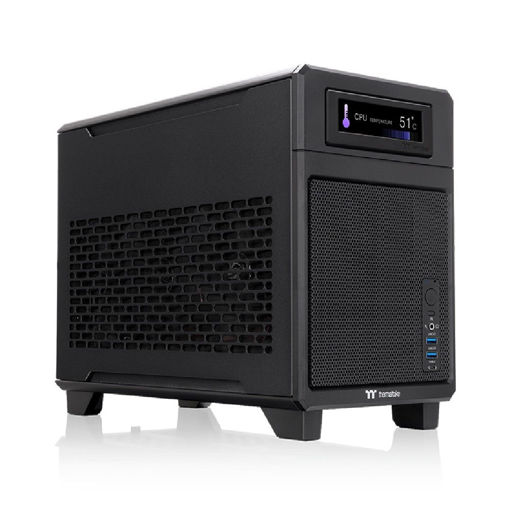 Imagen de GABINETE THERMALTAKE TR100 MINI-ITX MINI TOWER NEGRO CA-11A-00S1NN-00