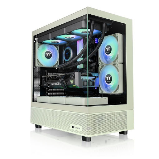 Imagen de GABINETE THERMALTAKE VIEW 270 PLUS TG ARGB MATCHA GREEN ATX MID TOWER CA-1Y7-00MEWN-00