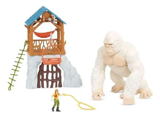 Imagen de Playset Terra Gorila En La Jungla 8pcs Sonido Luz 3 Años+ Blanco