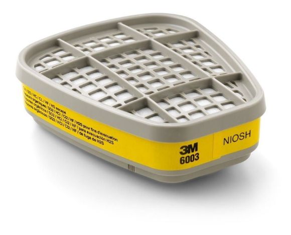 Imagen de Cartucho P/vapores Orgánicos Y Gases Ácidos 3m 6003 - Ynter 