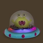 Imagen de Juguete Control Remoto Nave Espacial Luz Sonidos Bebes 12m+