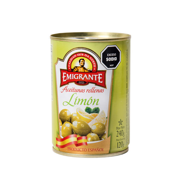 Imagen de Aceituna Emigrante Rellena de Limon Lata 240 gr