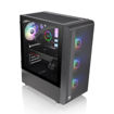Imagen de GABINETE THERMALTAKE S200 PLUS TG ARGB BLACK ATX MID TOWER CA-1X2-00M1WN-01