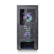 Imagen de GABINETE THERMALTAKE S200 PLUS TG ARGB BLACK ATX MID TOWER CA-1X2-00M1WN-01