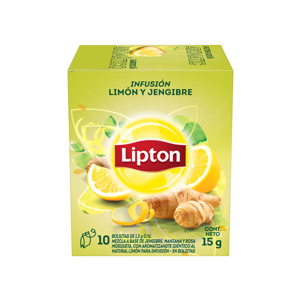 Imagen de Te Lipton Infusion de Limon y Jengibre X10