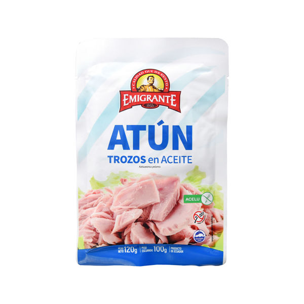 Imagen de Atun En Trozos 120g Sachet Emigrante