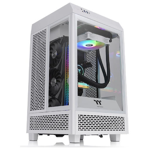 Imagen de GABINETE THERMALTAKE THE TOWER 100 SNOW MINI-ITX MINI TOWER VERTICAL CA-1R3-00S6WN-00