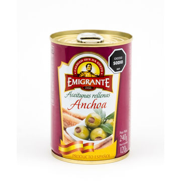 Imagen de Aceituna R/anchoas Lata Emig.240