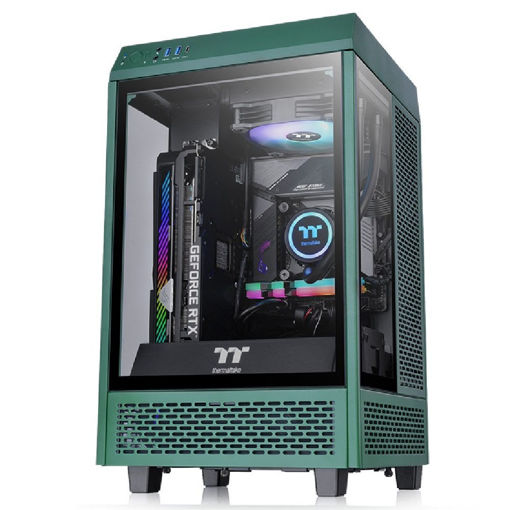 Imagen de GABINETE THERMALTAKE THE TOWER 100 RACING GREEN MINI-ITX MINI TOWER VERTICAL CA-1R3-00SCWN-00