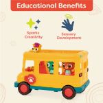 Imagen de Juguete Autobus Omnibus Escolar Musical Animales Bebes 18m+