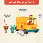 Imagen de Juguete Autobus Omnibus Escolar Musical Animales Bebes 18m+