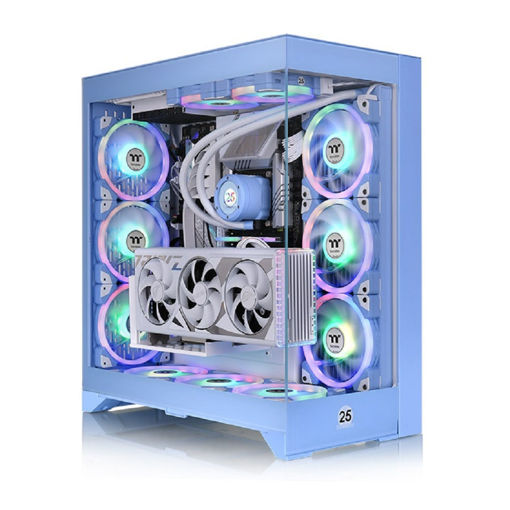 Imagen de GABINETE THERMALTAKE CTE E600 MX HYDRANGEA BLUE E-ATX MID TOWER CA-1Y3-00MFWN-00
