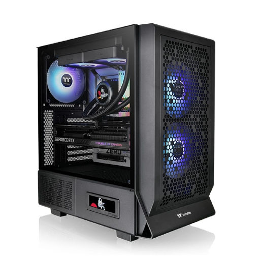 Imagen de GABINETE THERMALTAKE CERES 330 TG ARGB BLACK E-ATX MID TOWER CA-1Y2-00M1WN-01