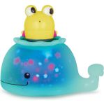 Imagen de Juguete Para El Baño Ballena Con  Luz Y Ranita Bebes 6m+ Celeste