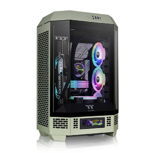 Imagen de GABINETE THERMALTAKE THE TOWER 300 MATCHA GREEN MICRO-ATX MICRO TOWER VERTICAL CA-1Y4-00SEWN-00