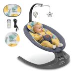 Imagen de Silla Mecedora Eléctrica Lionelo Ralf Con Vibración Bebes Gris Oscuro Ralf