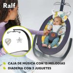 Imagen de Silla Mecedora Eléctrica Lionelo Ralf Con Vibración Bebes Gris Oscuro Ralf