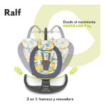 Imagen de Silla Mecedora Eléctrica Lionelo Ralf Con Vibración Bebes Gris Oscuro Ralf