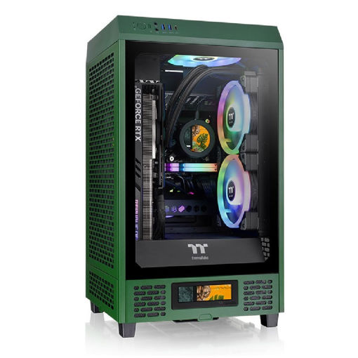 Imagen de GABINETE THERMALTAKE THE TOWER 200 RACING GREEN MINI-ITX MINI TOWER VERTICAL CA-1X9-00SCWN-00