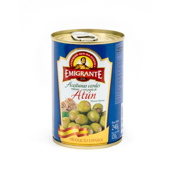 Imagen de Aceituna Emigrante Rellenas con Atun Lata 240 gr