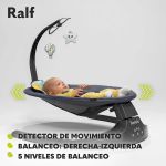Imagen de Silla Mecedora Eléctrica Lionelo Ralf Con Vibración Bebes Gris Oscuro Ralf