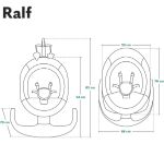 Imagen de Silla Mecedora Eléctrica Lionelo Ralf Con Vibración Bebes Gris Oscuro Ralf