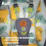 Imagen de Silla Mecedora Eléctrica Lionelo Ralf Con Vibración Bebes Gris Oscuro Ralf