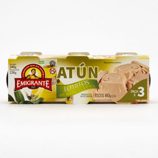 Imagen de Atun X3 Lomitos Ac.oliva Emigrante