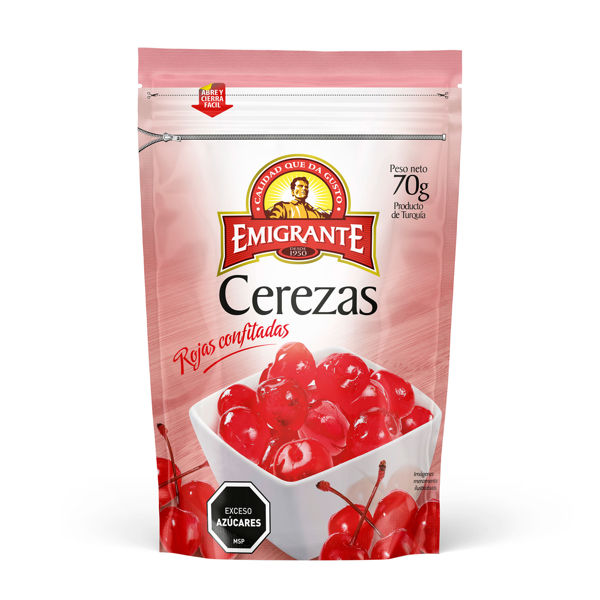 Imagen de Cerezas 70g Emigrante Confitadas
