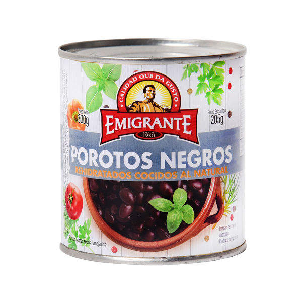 Imagen de Porotos Negros Emigrante Lata 350 gr