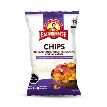 Imagen de Chips de Vegetales C/sal Emigrante 75g