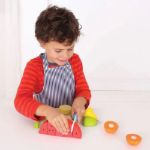Imagen de Juego De Chef Bigjigs Toys Para Cortar Frutas Bebes 18+ M